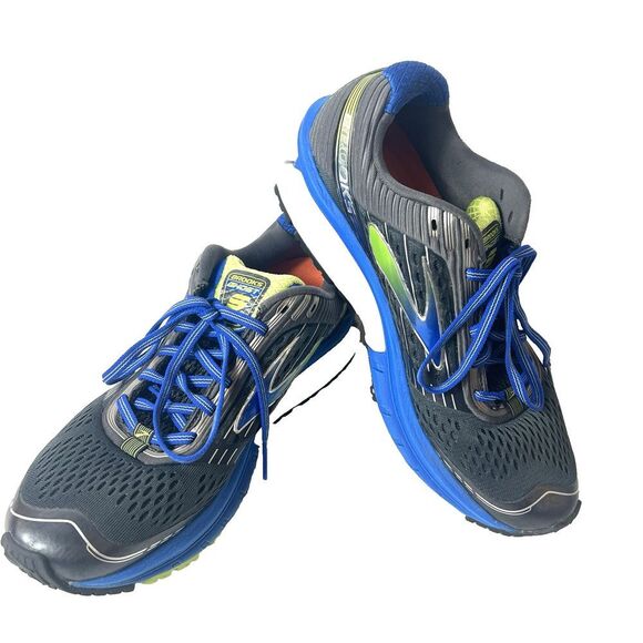 Brooks Ghost 9 Sneaker Women 8.5 Gray Blue Athletic Running Performance Gym Shoe - Picture 1 of 11